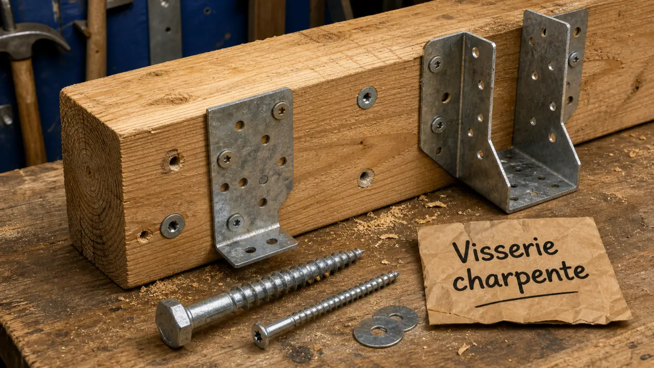 Visserie charpente bois : vis et fixation anti-fendage
