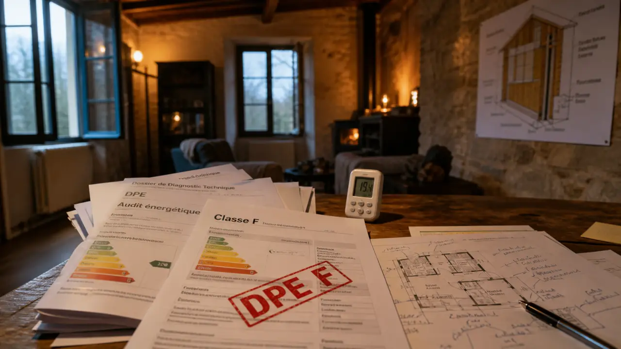 Achat maison DPE F : obligation travaux ? Location se ferme en 2028