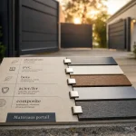 Différents matériaux portail : comparaison aluminium, PVC, bois, acier et composite