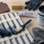 Peinture bac acier : préparation anti-rouille, sous-couche et dégraissage