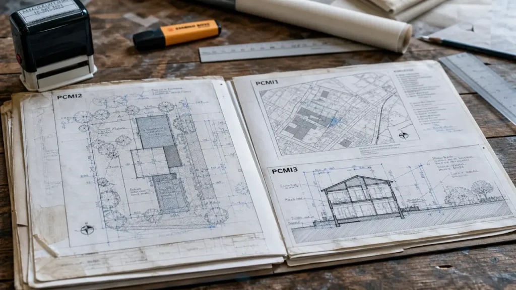 Permis de construire plan PCMI1 à PCMI8 : plans PCMI1 PCMI2 PCMI3