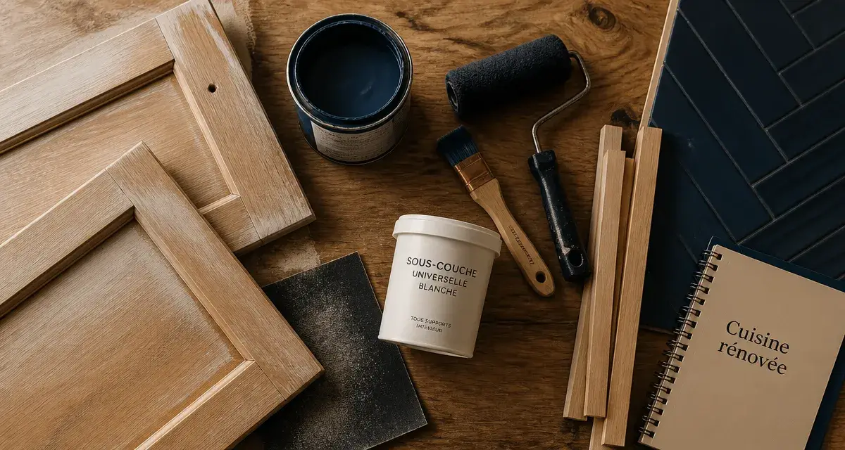 Renover une cuisine en bois : ponçage et peinture pour moderniser sans remplacer