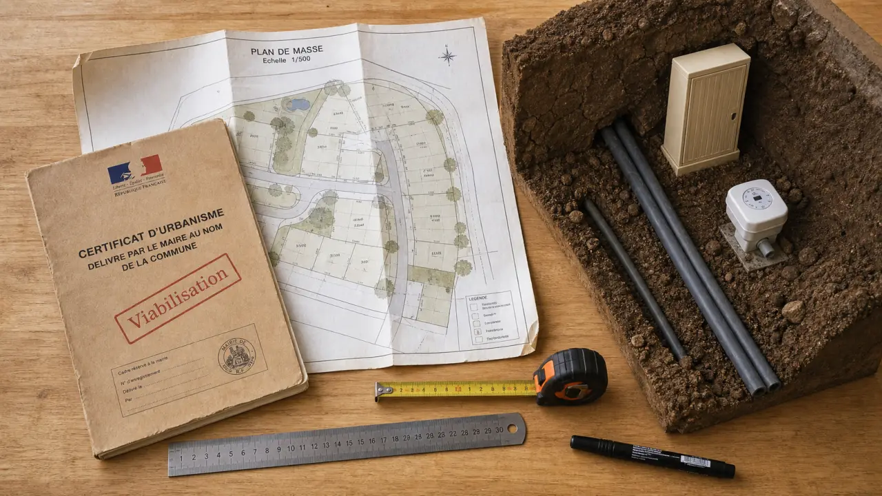 Viabiliser un terrain : PLU, certificat d’urbanisme et raccordements