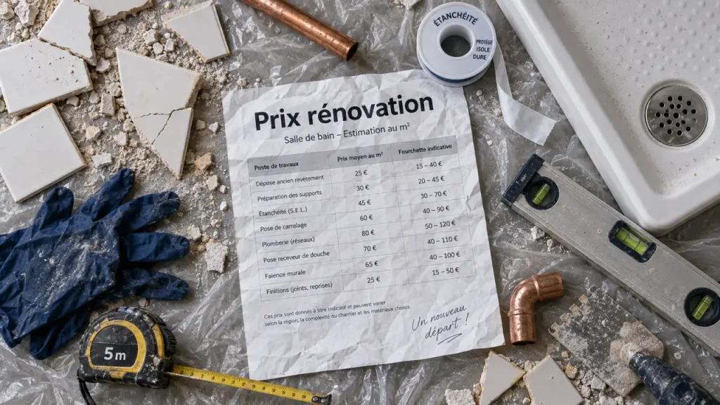 Prix renovation salle de bain : plomberie qui bouge, budget chantier