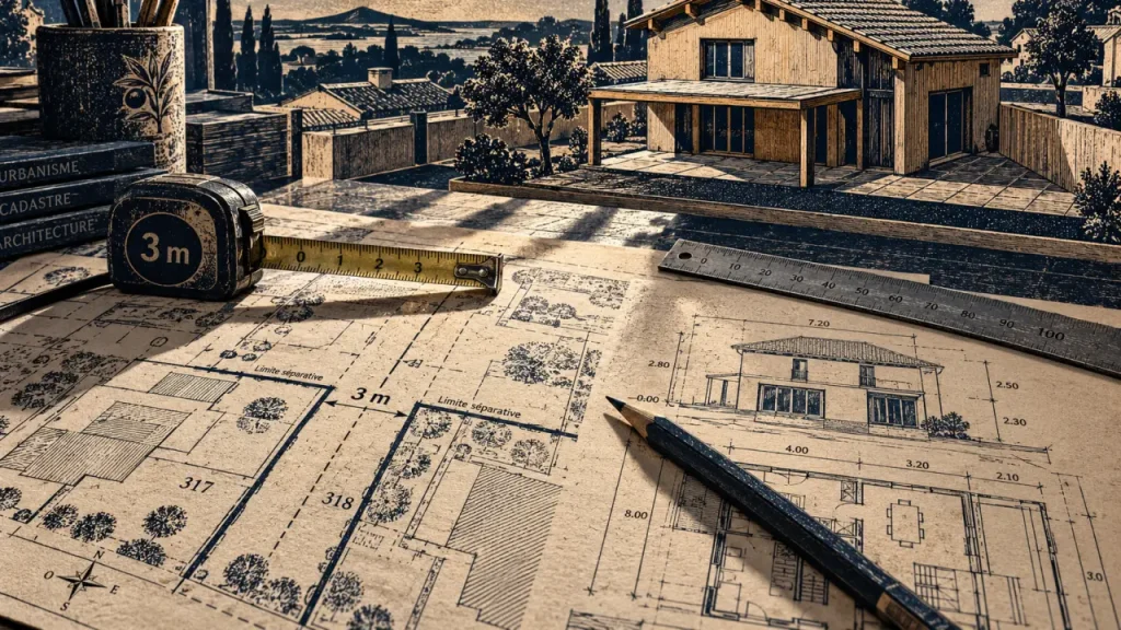 Distance construction voisin : 3 mètres entre limites séparatives