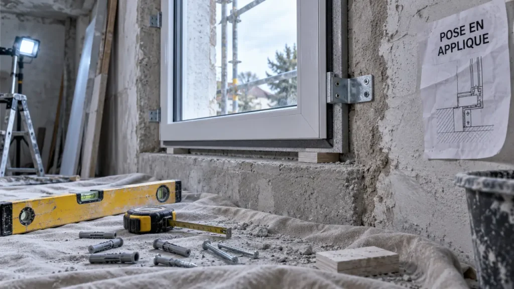 Poser des fenetres en applique : vérification aplomb, cales et joint d’étanchéité